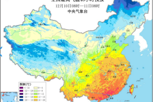 9日起稍回暖，未来五天广东依然无雨